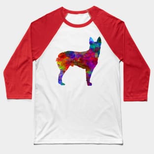 Australian Stumpy Tail Cattle Dog in watercolor Baseball T-Shirt